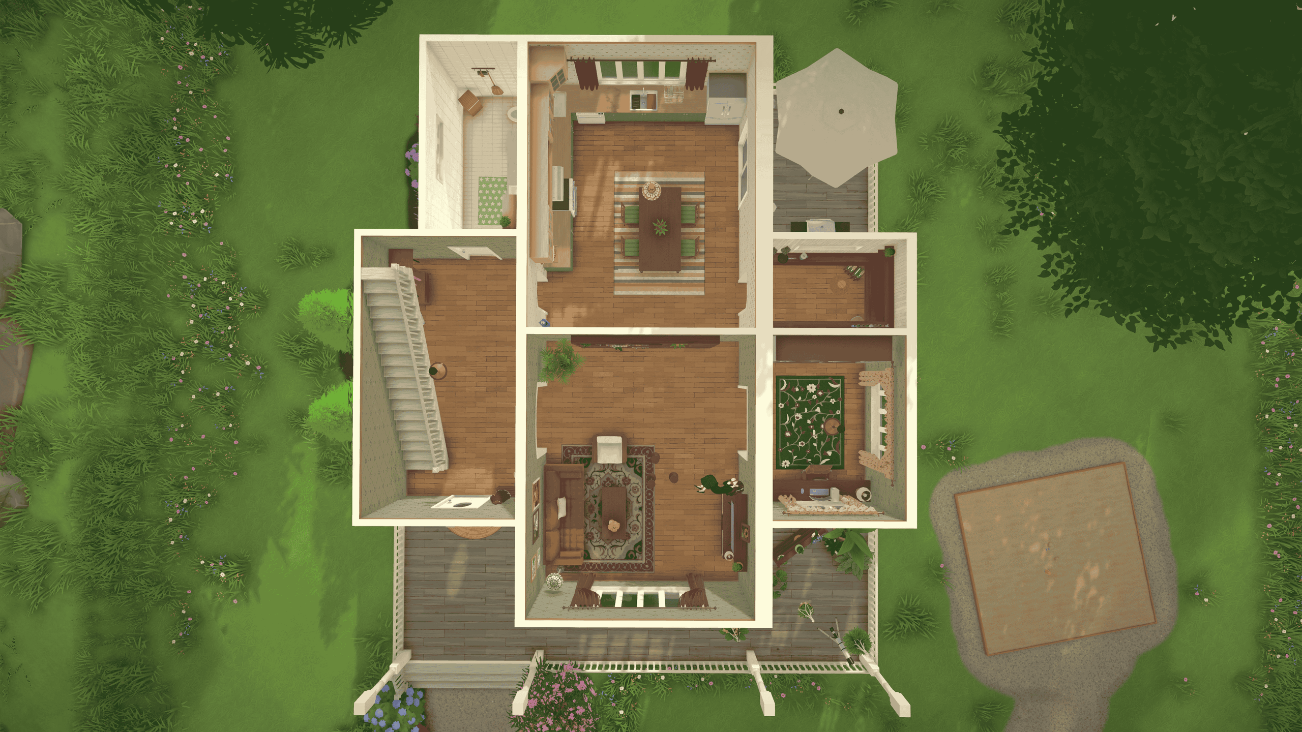 Blue Suburban/Farm House image 2