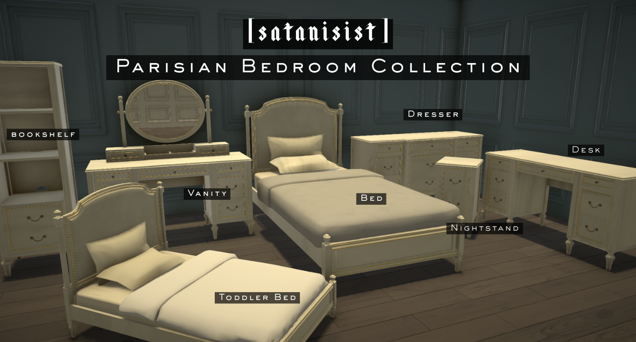[satanisist] Parisian Bedroom Collection image 1