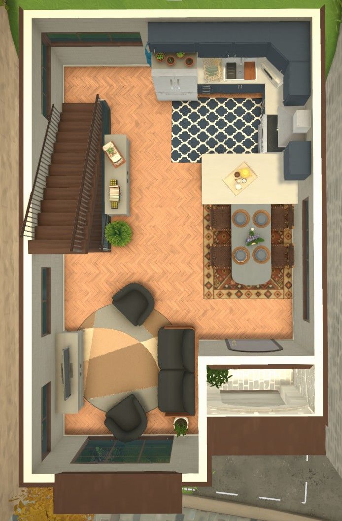 Simple modern town house <37K image 2