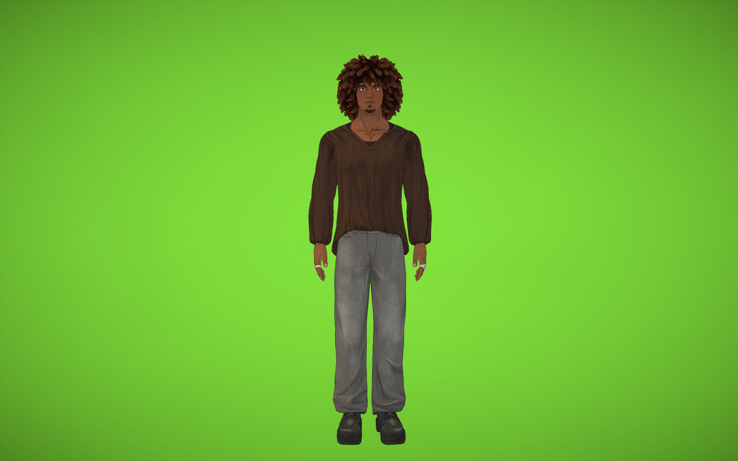 [vyx] PAM BG - Flat Green image 1