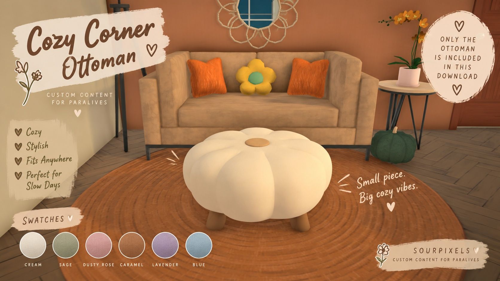 Cozy Corner Ottomen [SOURPIXELS] image 1