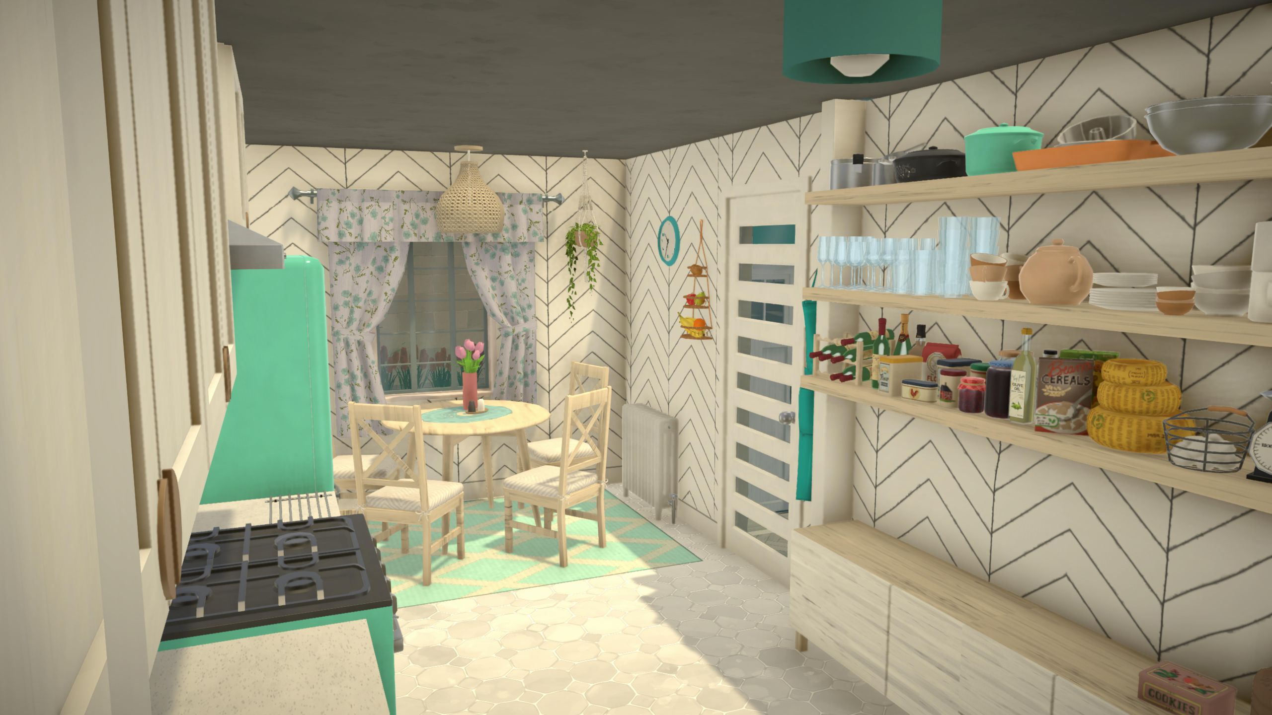 Light navy turquoise house image 11
