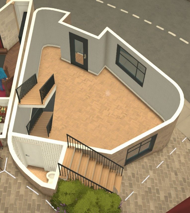 Plaza Corner Shell < 17k v2 (no platform stairs) image 12