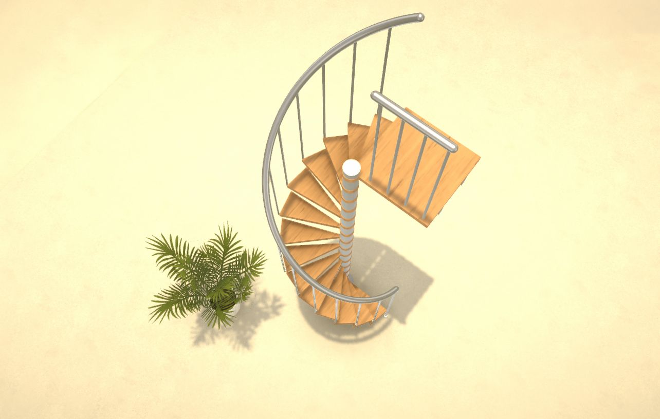 Compact Spiral Staircase image 1