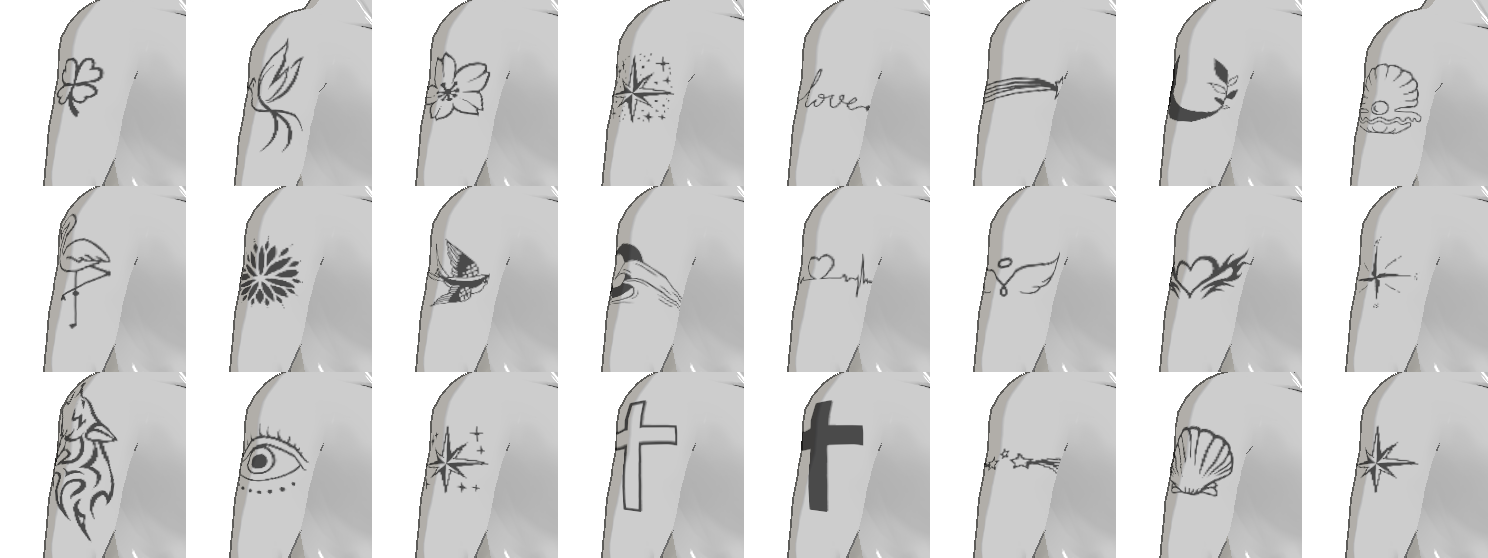 Outline Tattoos Pack - Vol.4 image 2