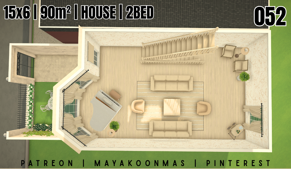 052 HOUSE 2BED 15X6 90m² image 8