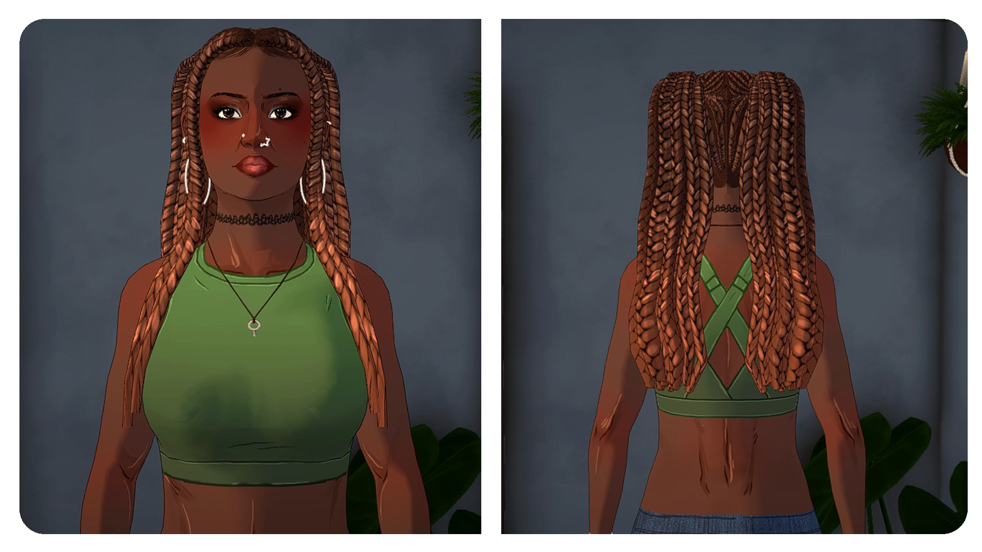 [Frxggles] - Braided Twintails image 1