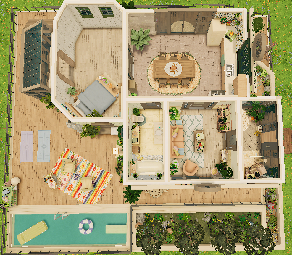 small house gardens pool (furnished) image 8