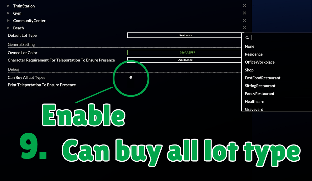 Change Lot Type. image 7