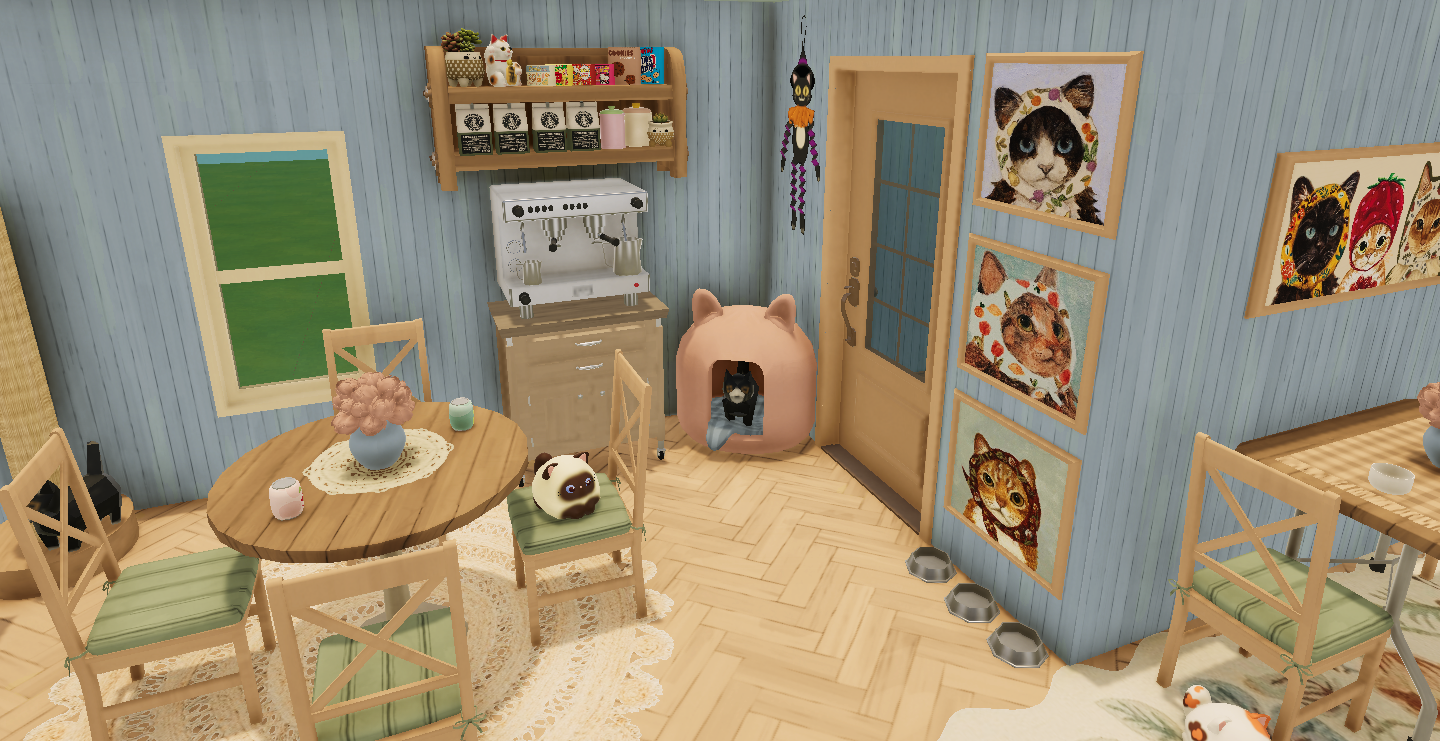 cat cafe/studying space image 5