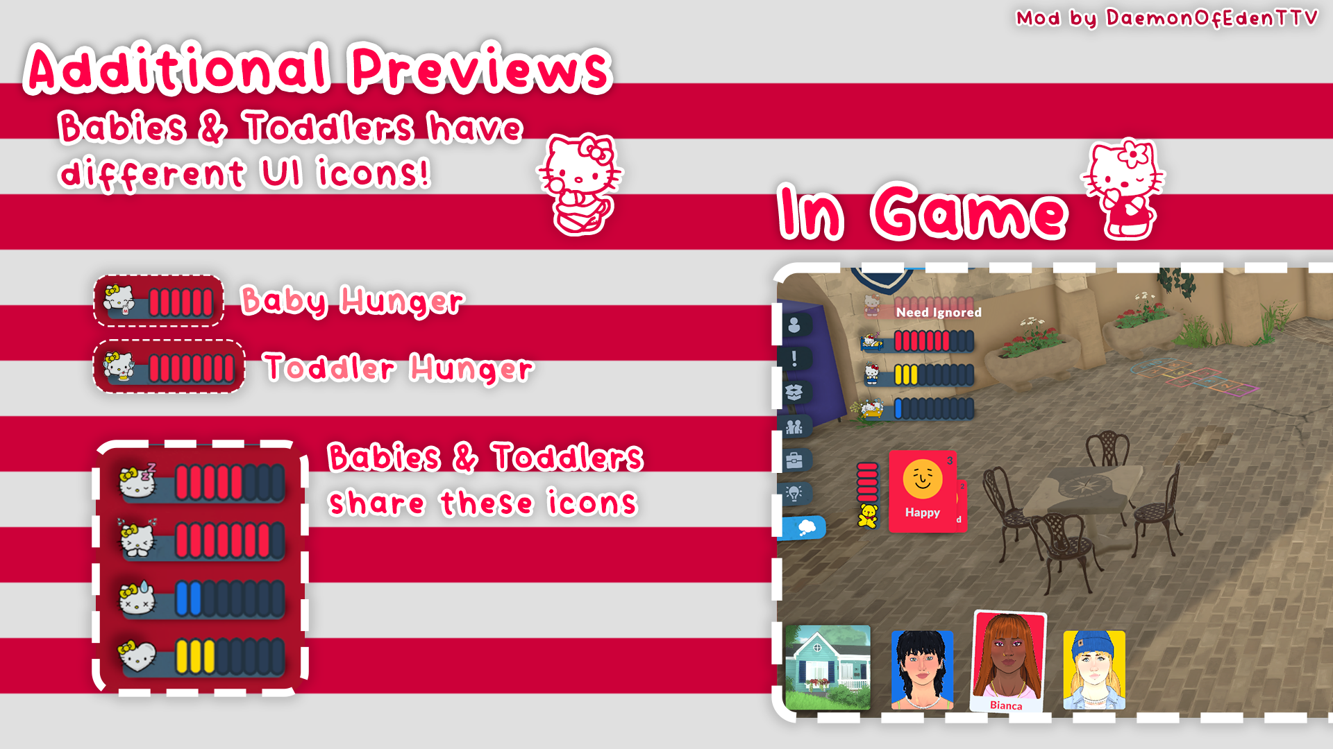 Hello Kitty Classic UI Icons and Recolors image 1