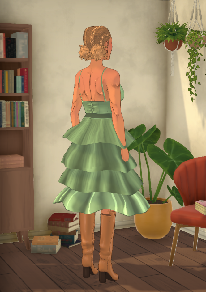 [MW] Sculptural tube midi dress image 1