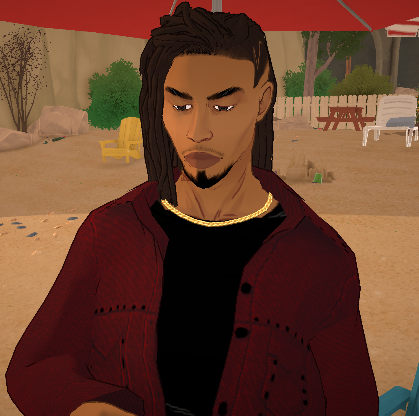 Locs with design image 2