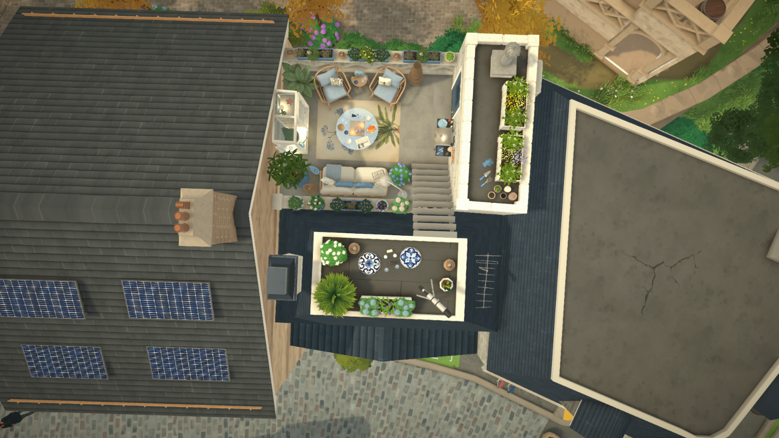 [FlaviaForesta] Classy blue family townhouse with rooftop terrace image 9