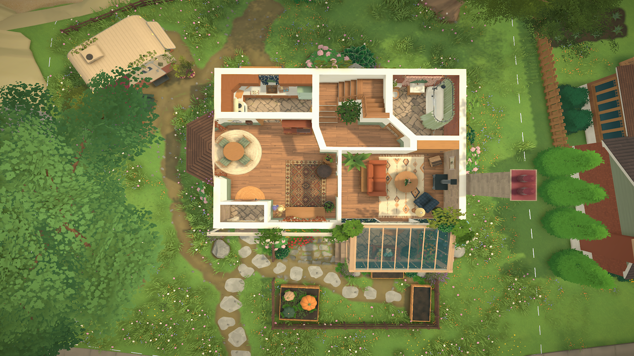 Cosy Overgrown Cottage | No CC No Mods image 4