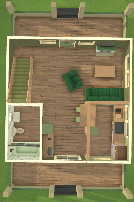 House that happens to be Green image 2