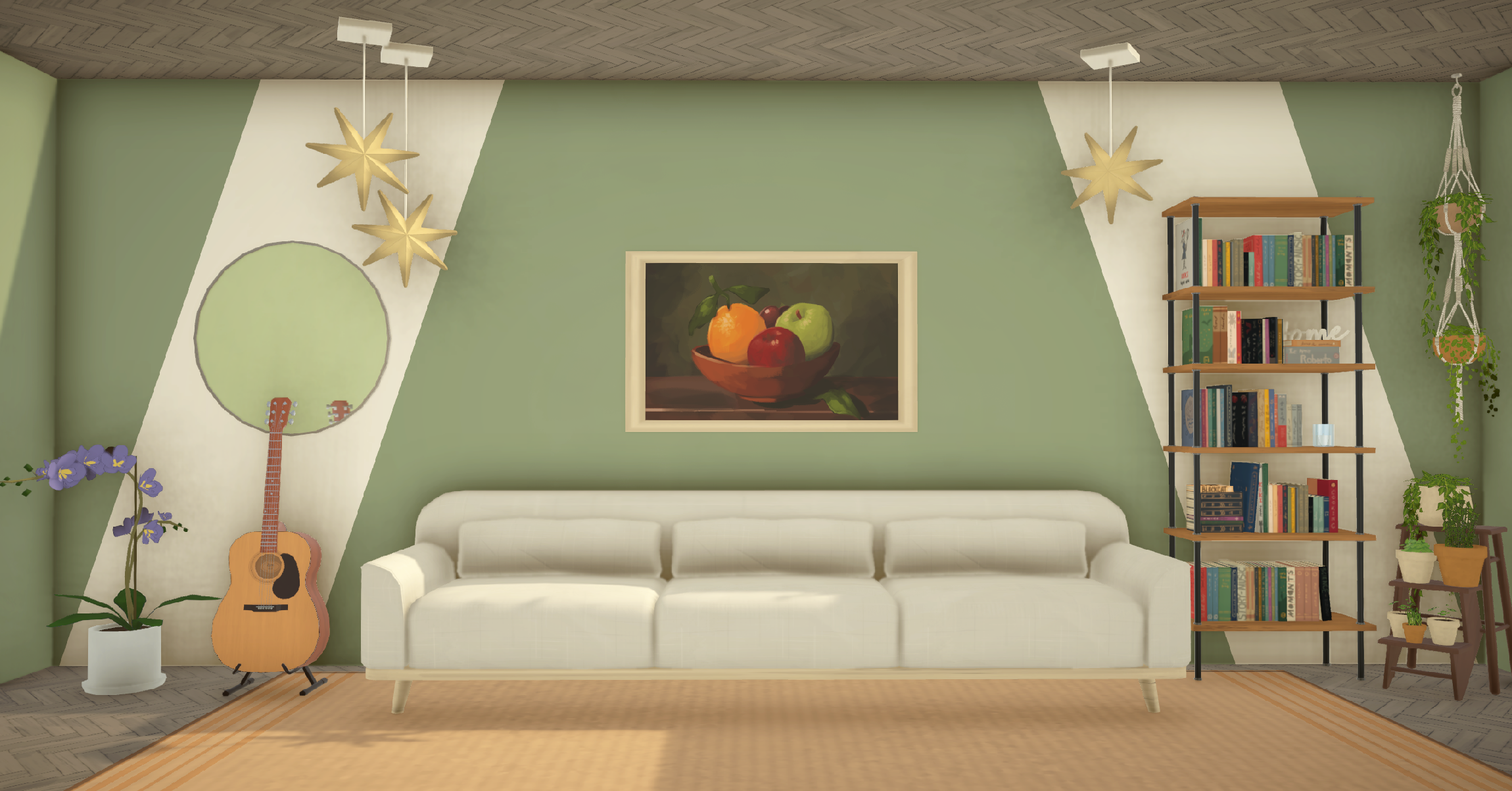[TEA] Diagonal Transition Wall Paint A image 13