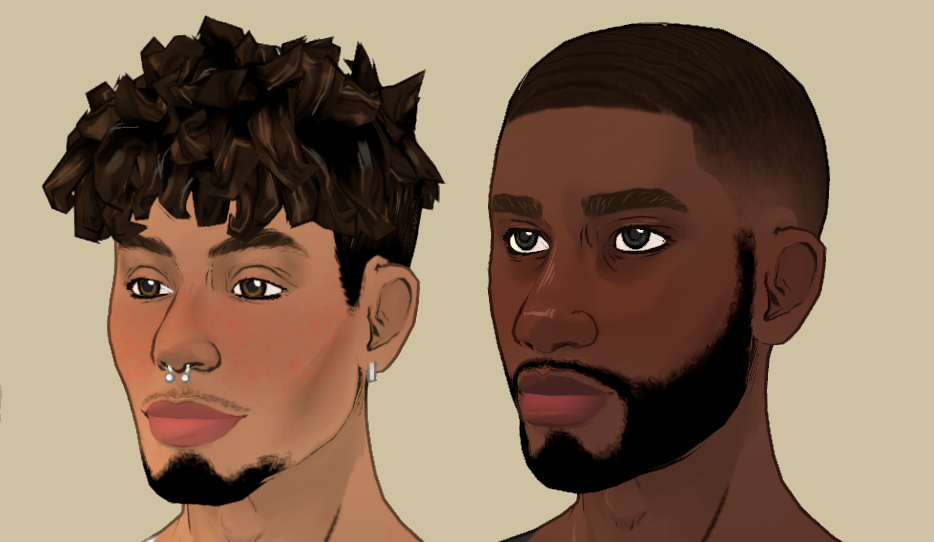 Curly Facial Hair image 1