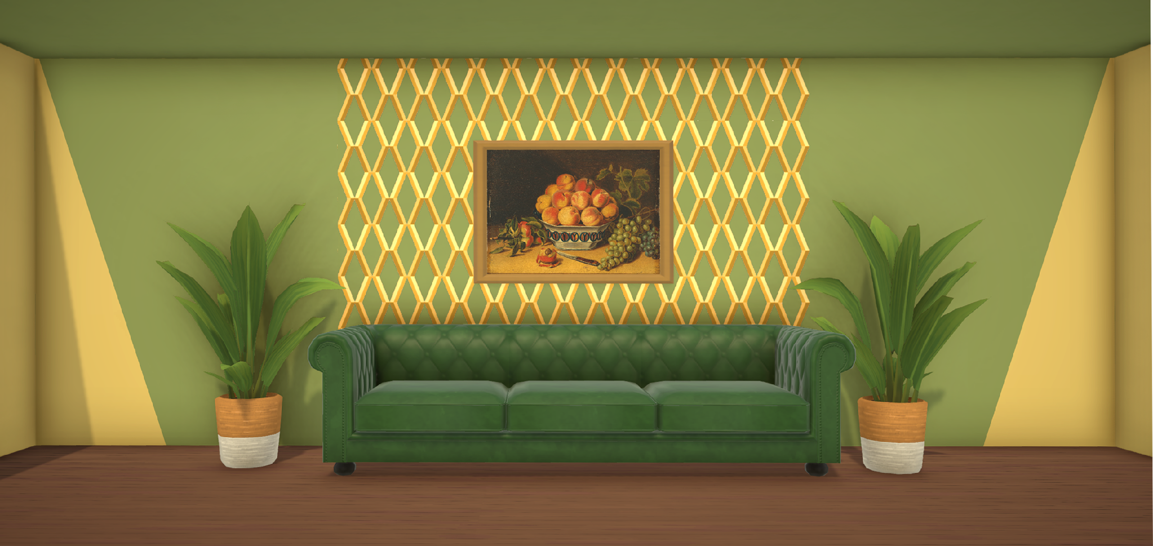 [TEA] Diagonal Transition Wall Paint B image 14