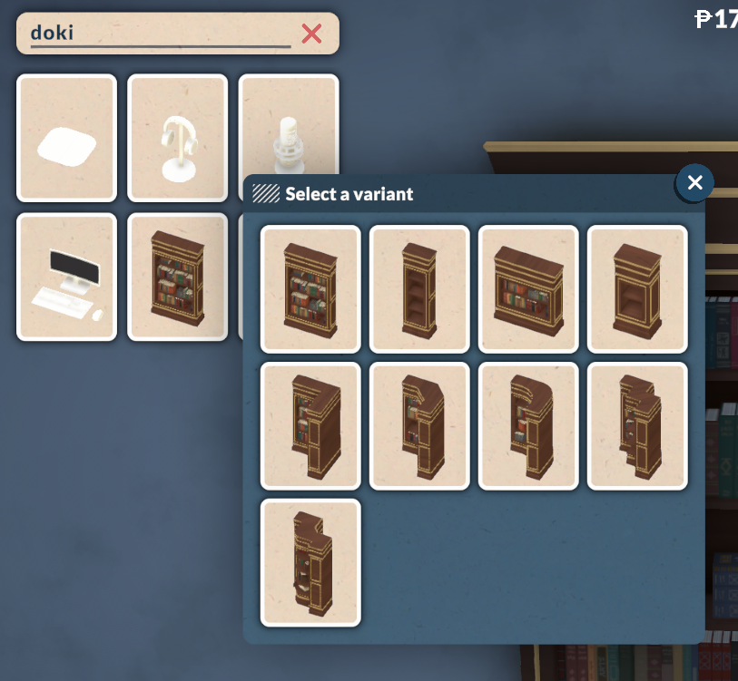 [Doki3D] Grand Bookshelf Set image 2