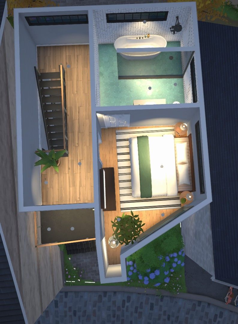 Simple modern brick townhouse <43k image 5