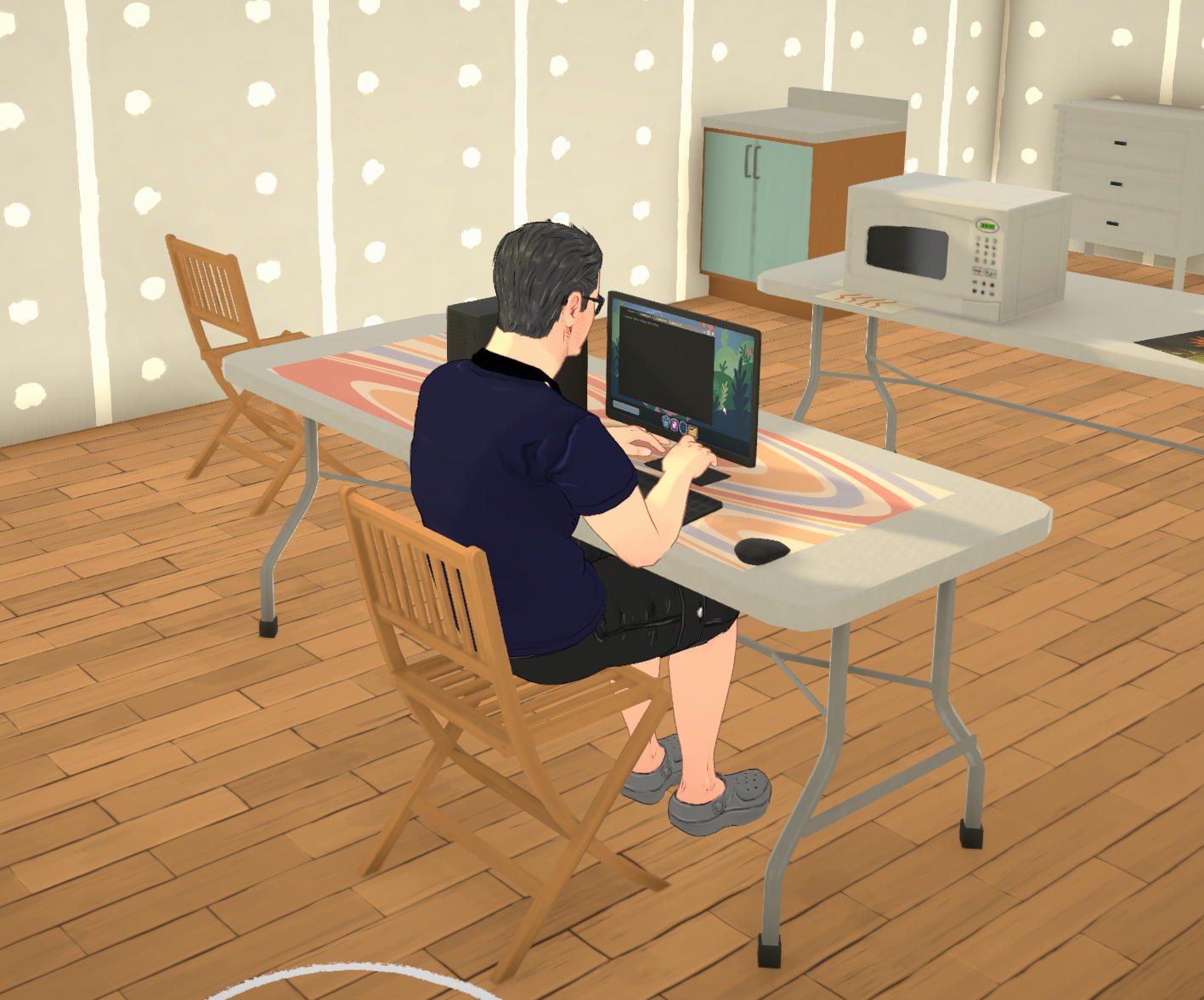 Customizable table mat and decals image 1