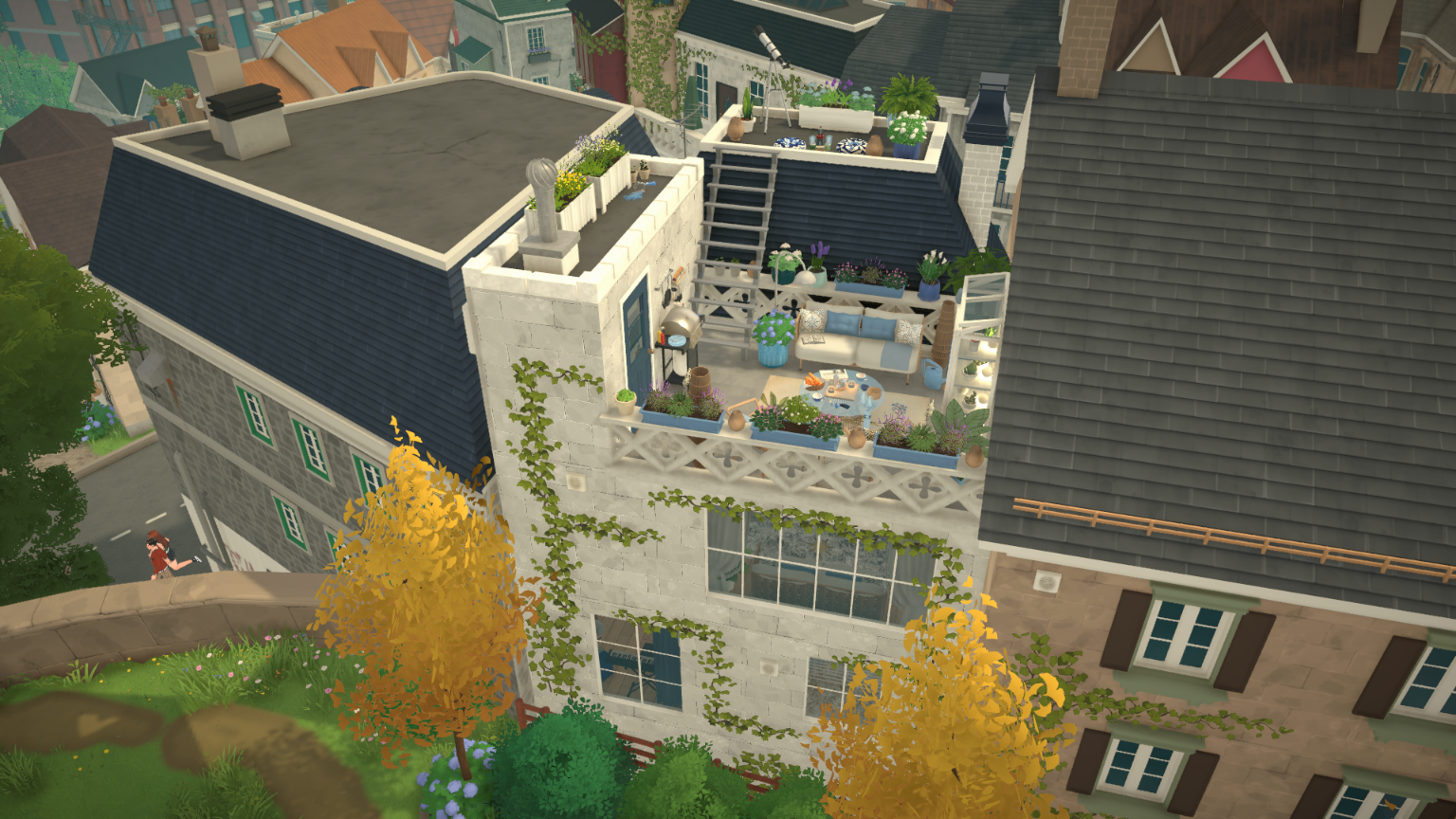 [FlaviaForesta] Classy blue family townhouse with rooftop terrace image 4