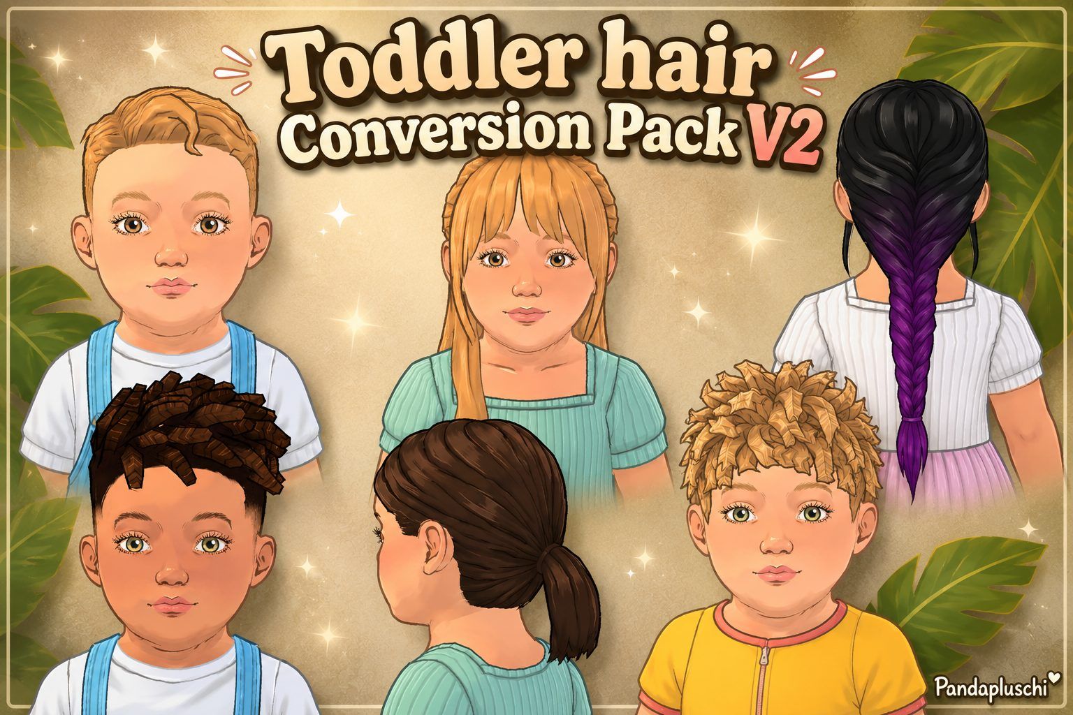 Toddler Hair Conversion Pack V2 image 1