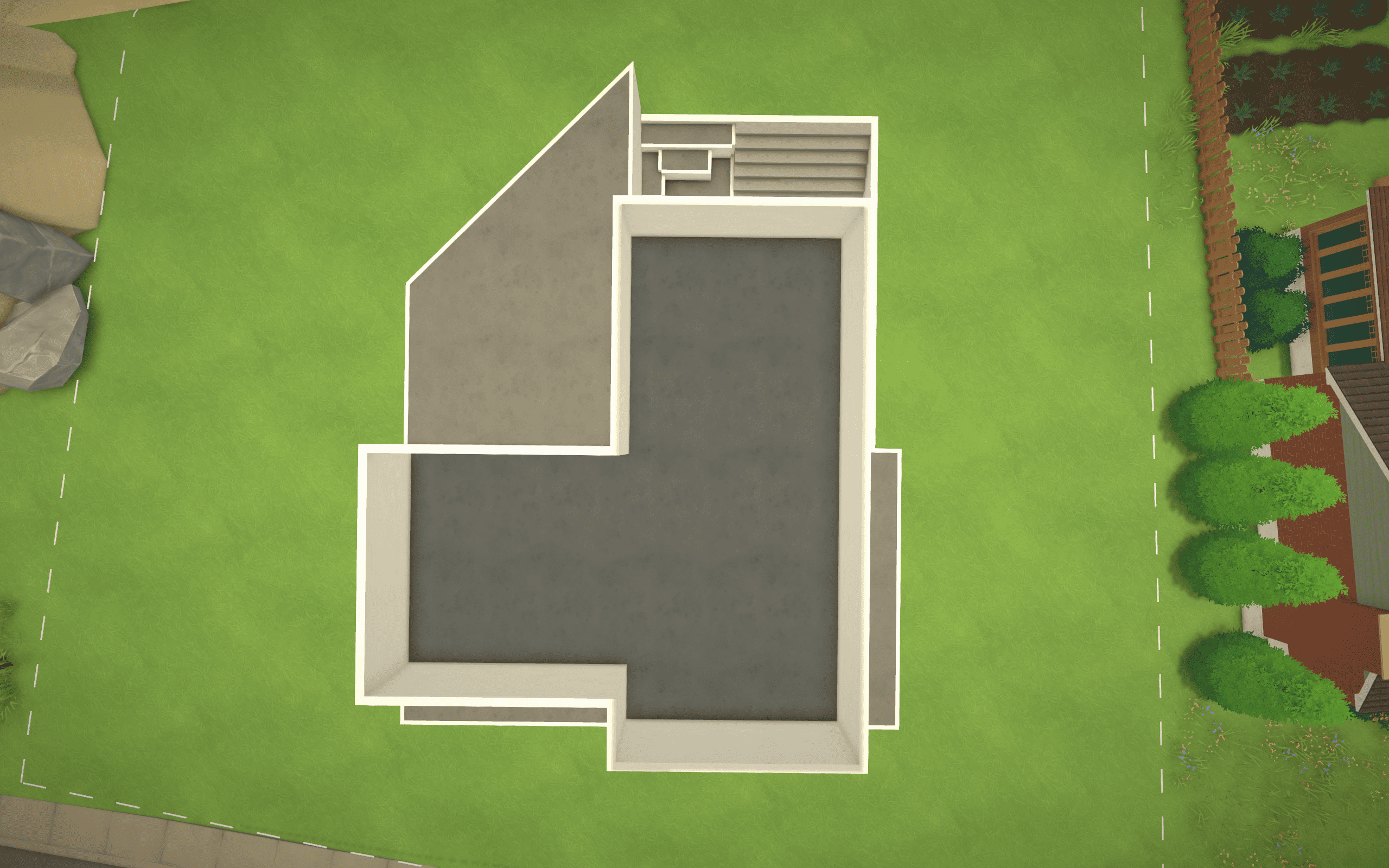 A modern house for a shell build with a sunken yard space image 5