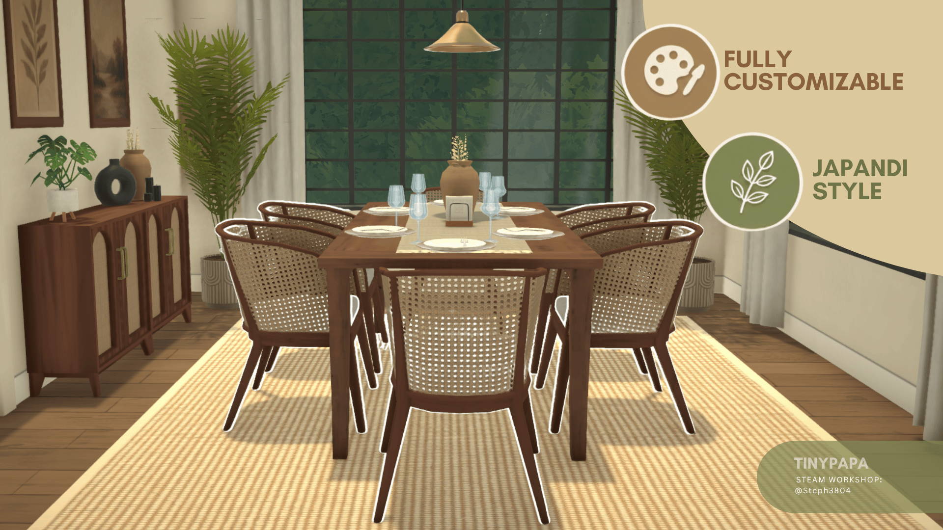 Arched Cane Accent Chair image 2