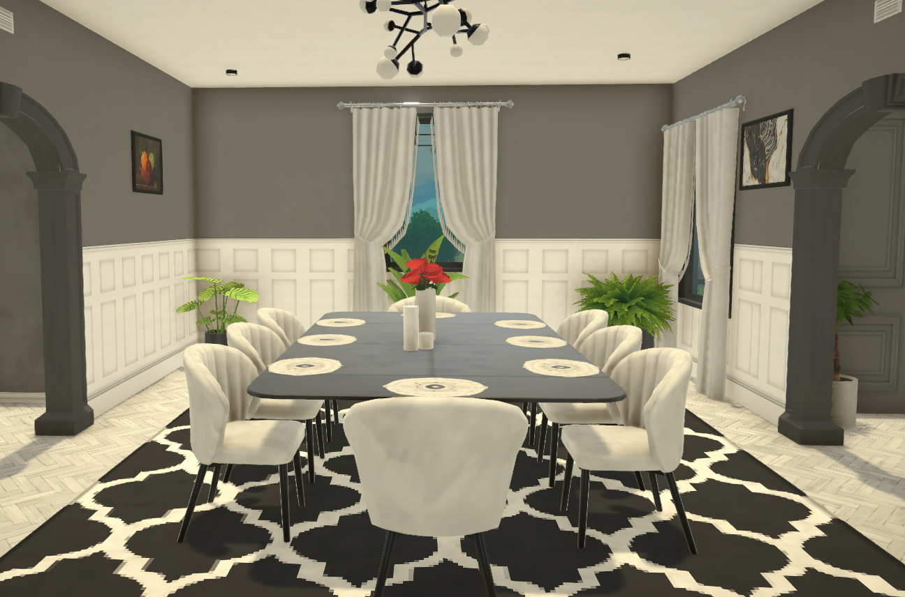 Monochrome modern victorian image 2
