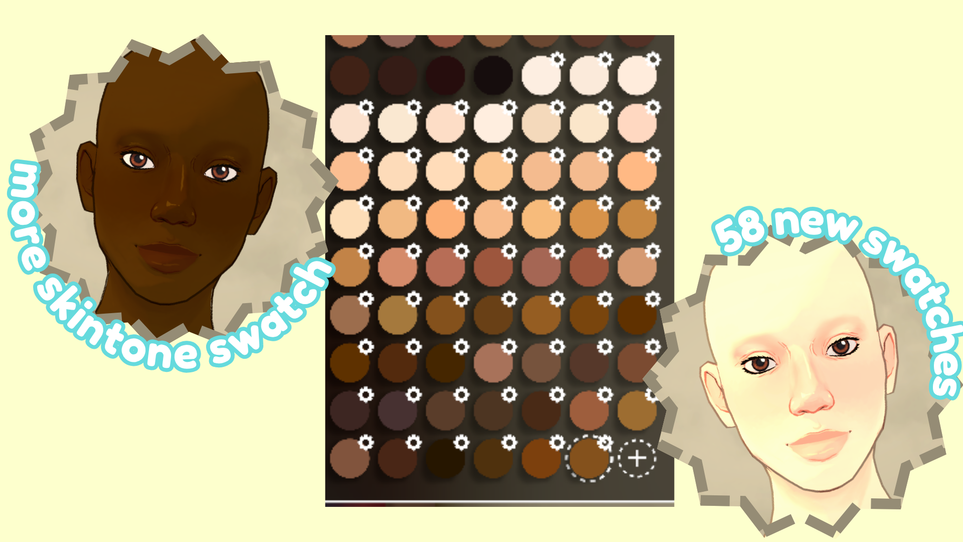 +more skintone swatches+ image 1