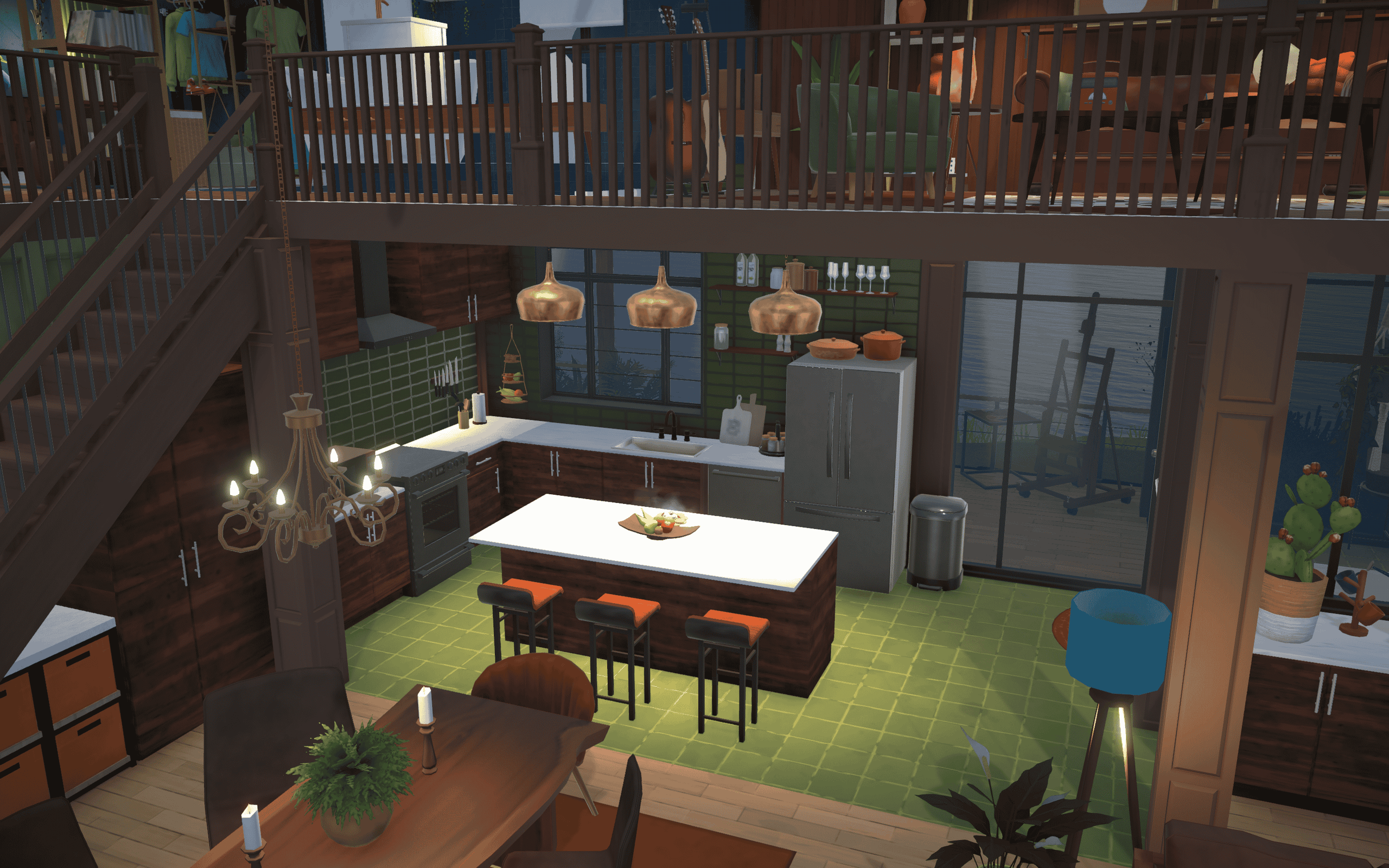 Mid century Home with loft image 3