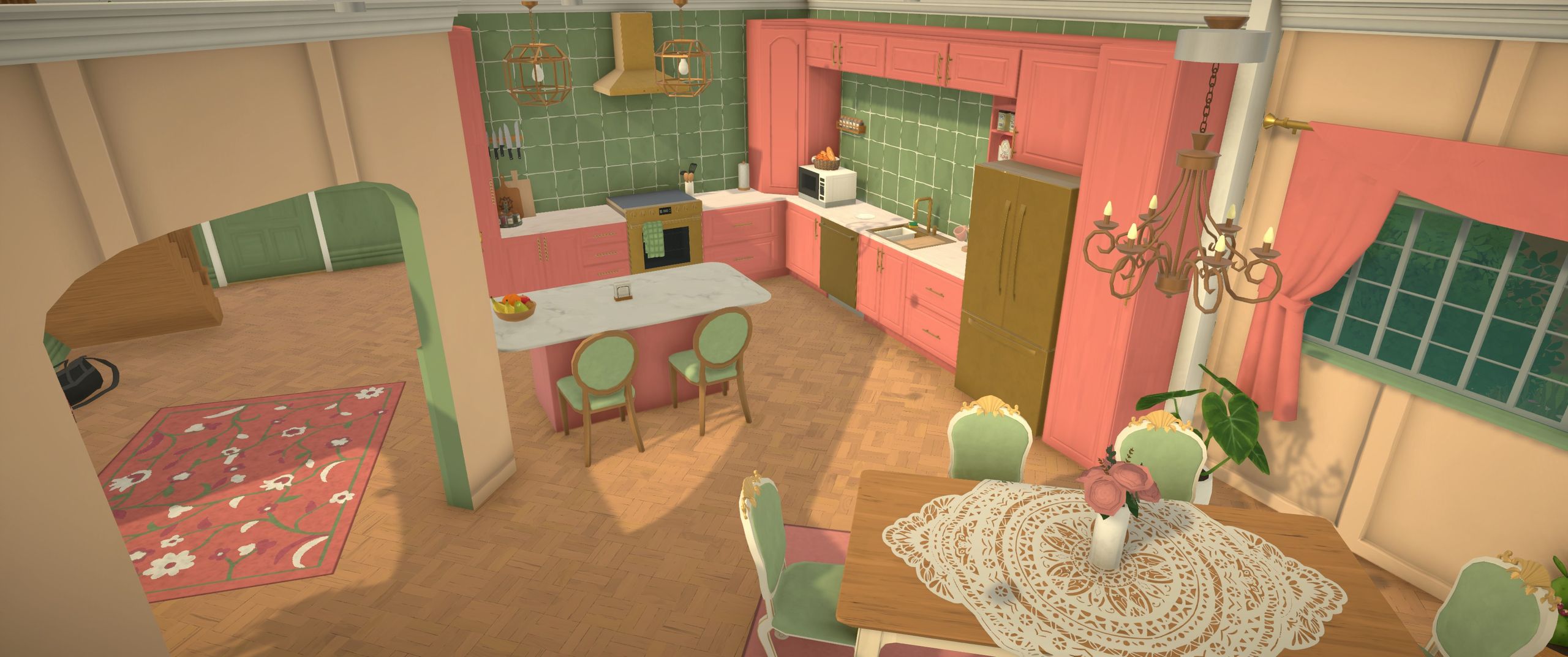 Pink- Green Dream House image 5