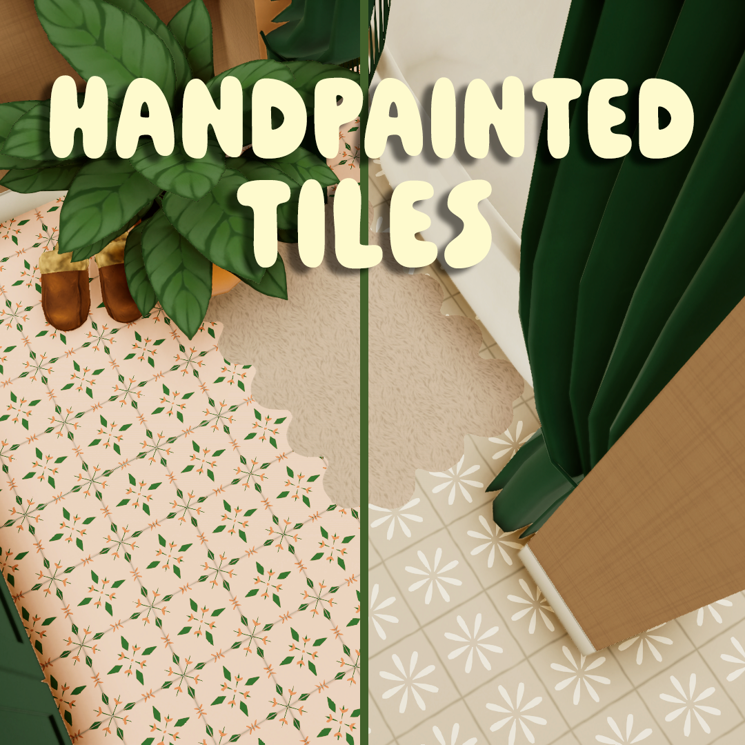 [MOSSY] Handpainted Tiles image 1