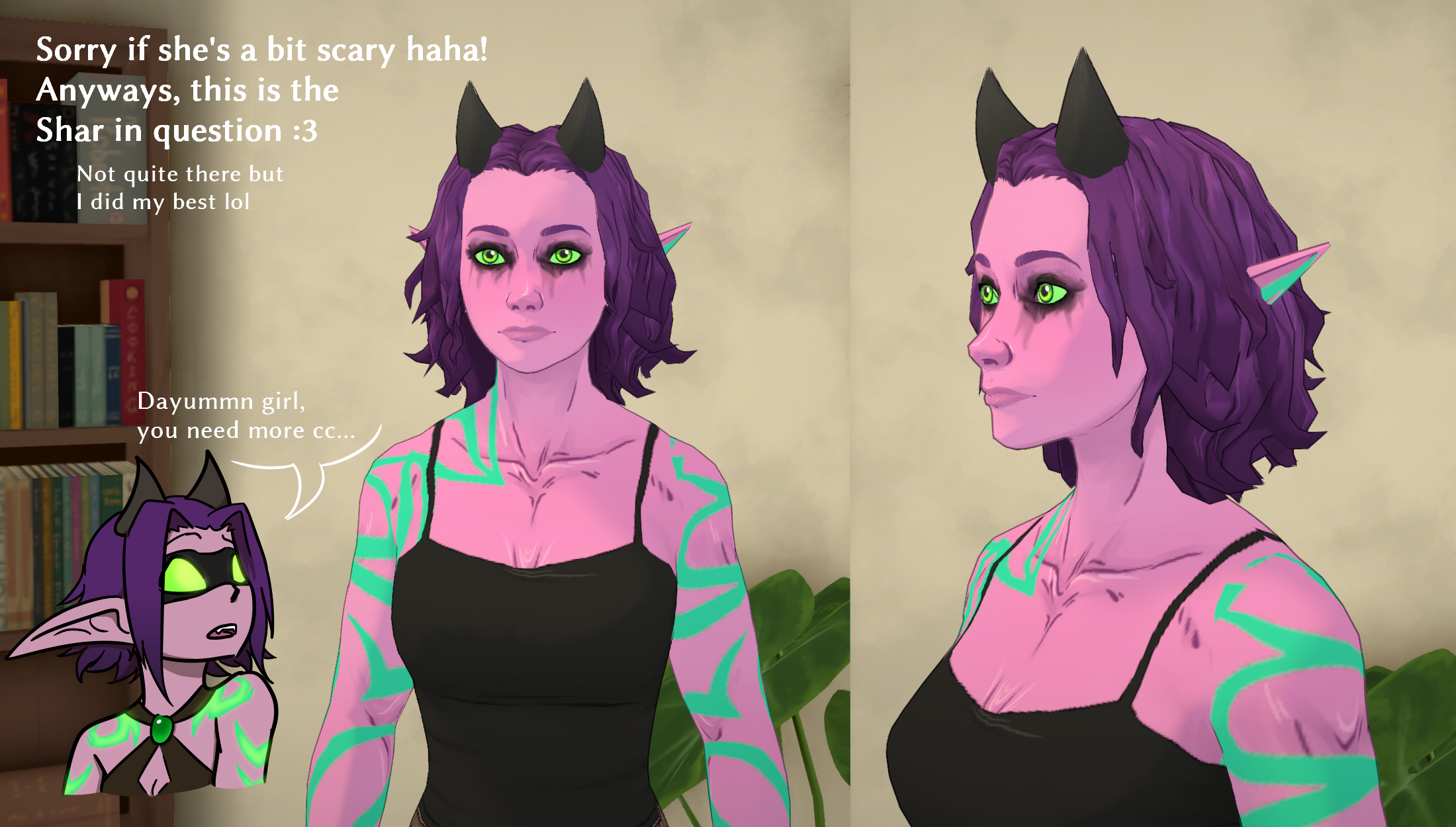 Shar Illidari horns image 2