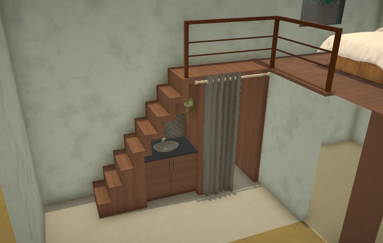 Tiny Home Loft Stairs image 6