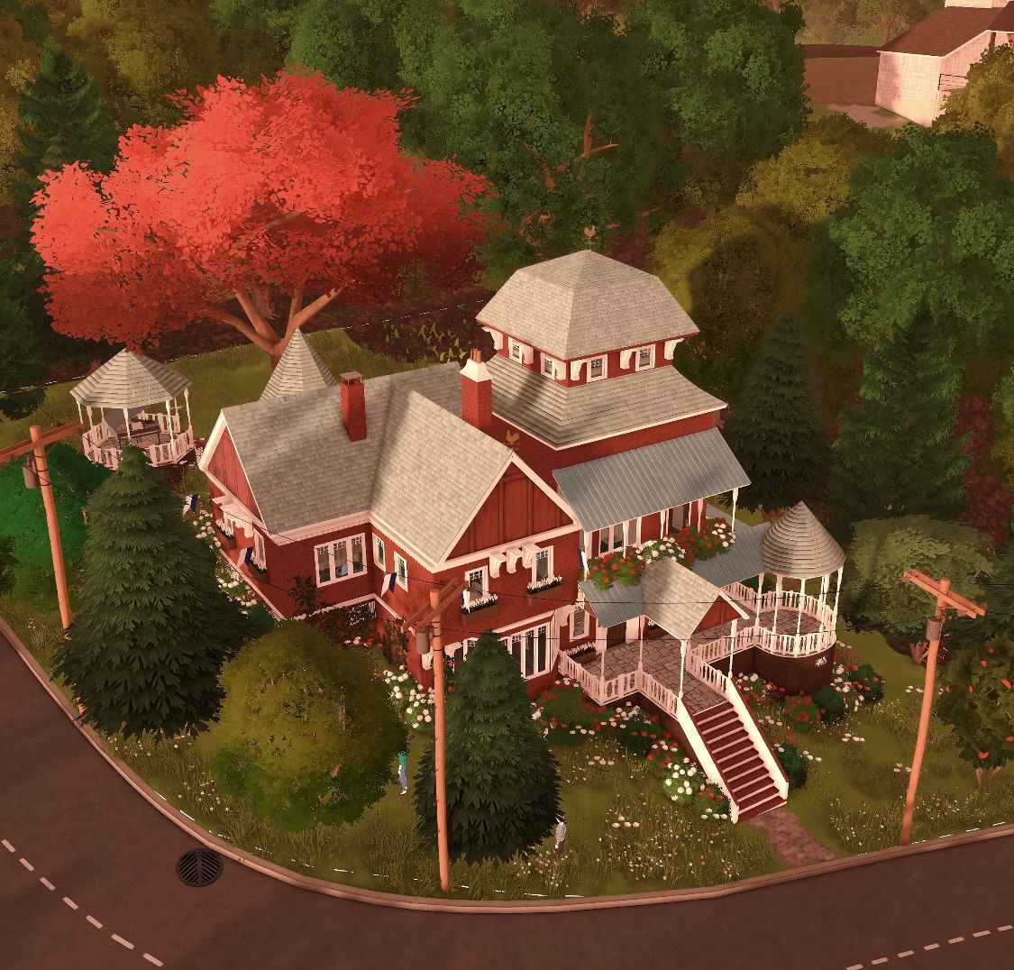 The Red & Blue Manor on the Hill image 1
