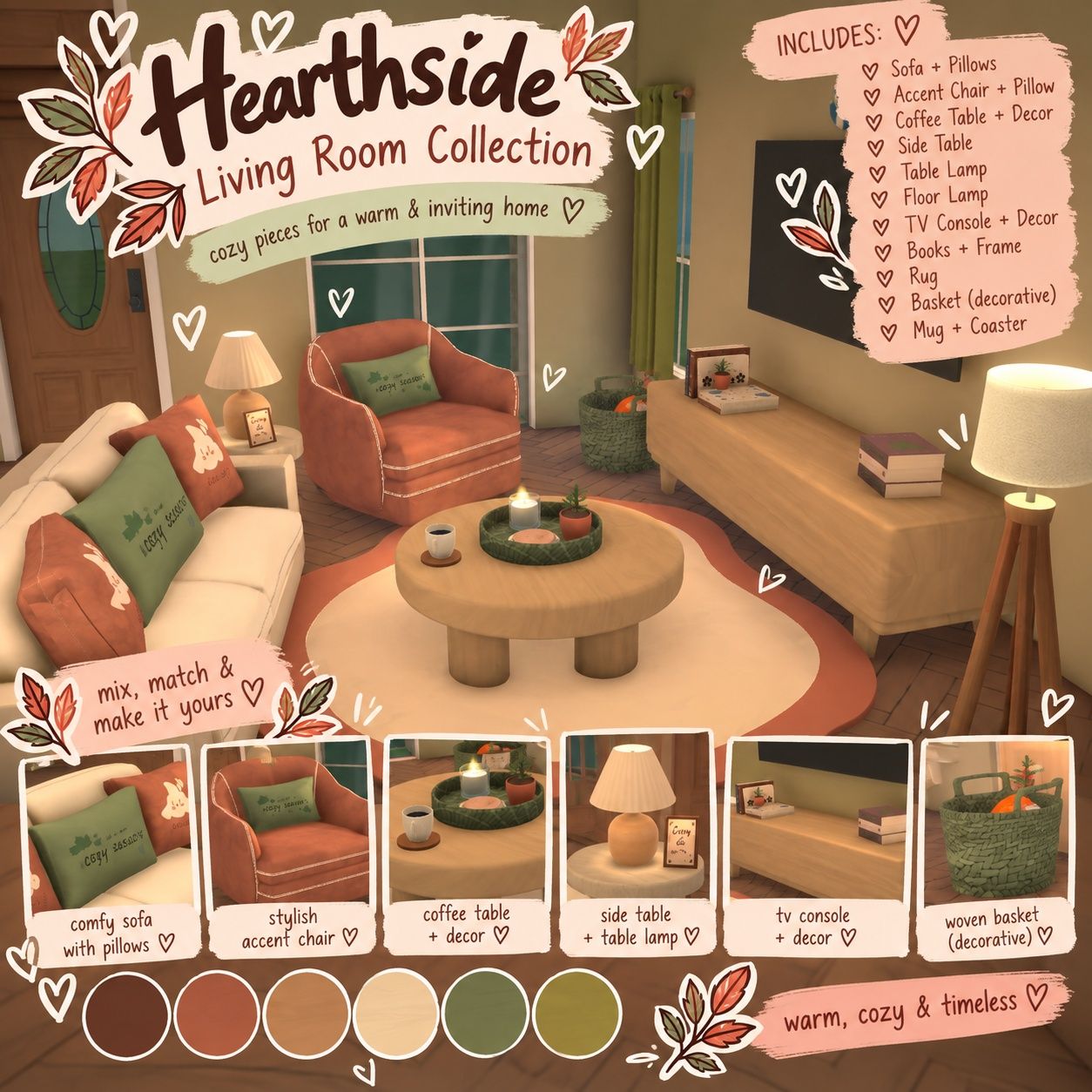 Cozy Corner Ottomen [SOURPIXELS] image 2