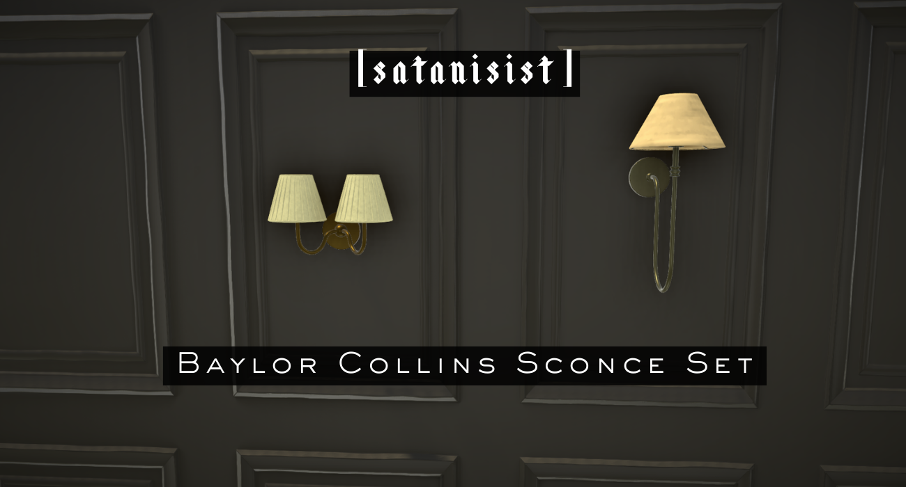 [satanisist] Baylor Collins Sconce Set of 2 image 1