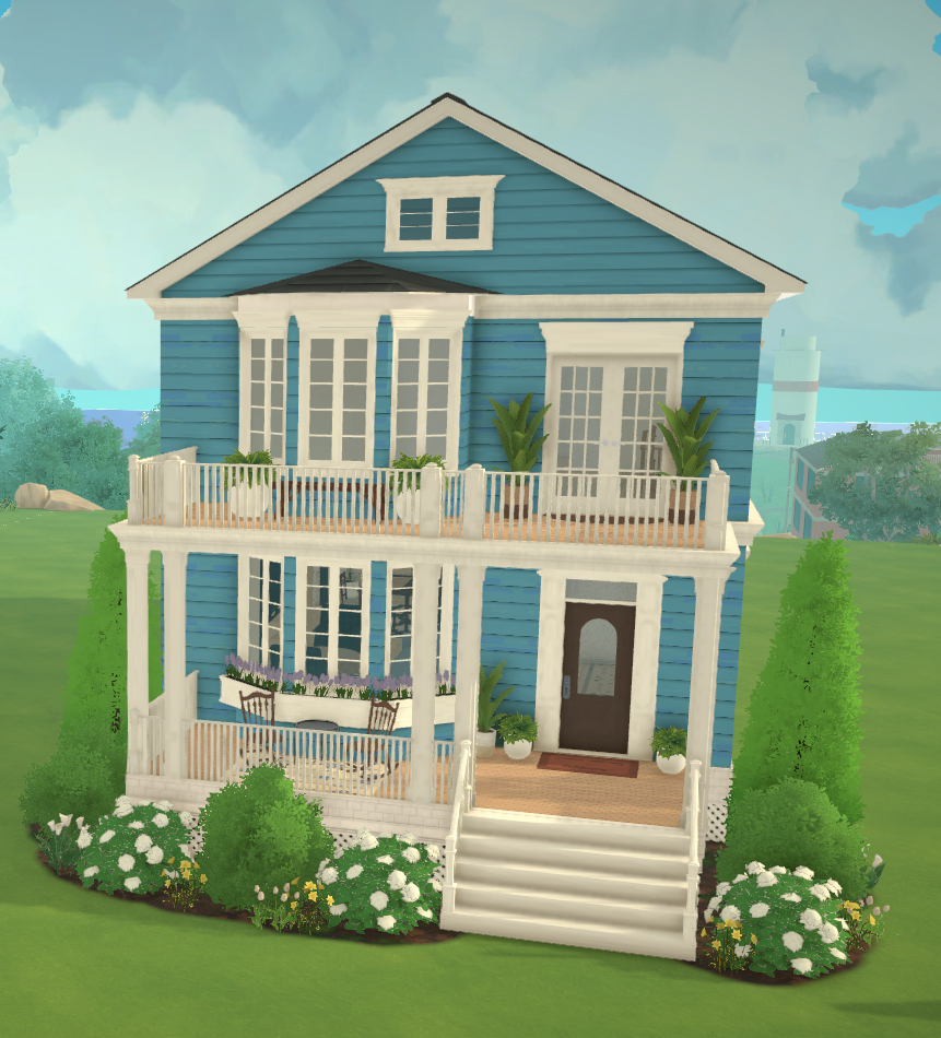 Cute Blue Beach House image 1