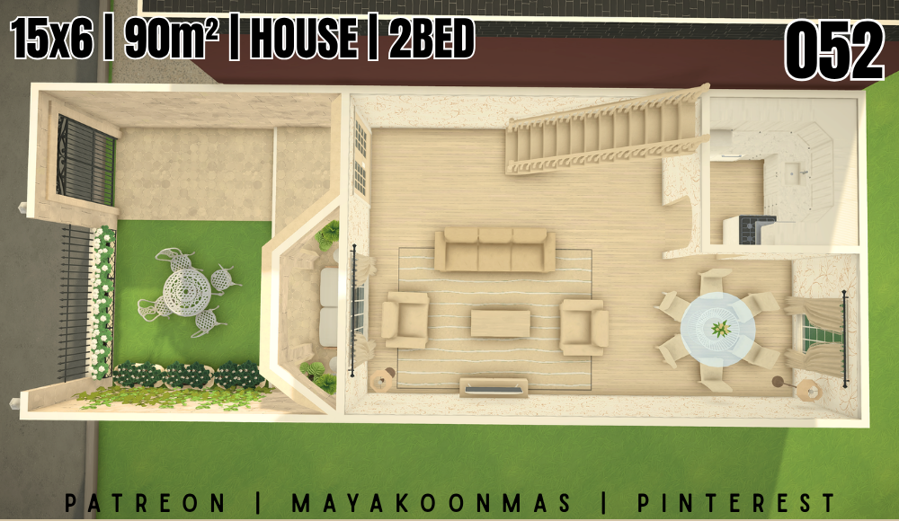 052 HOUSE 2BED 15X6 90m² image 7