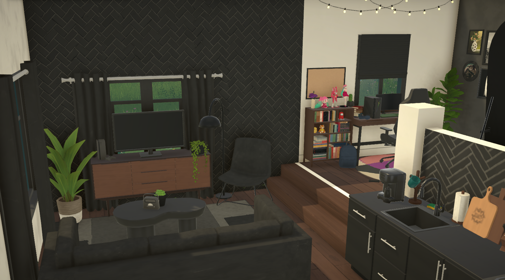 Small Black Platform Home image 5