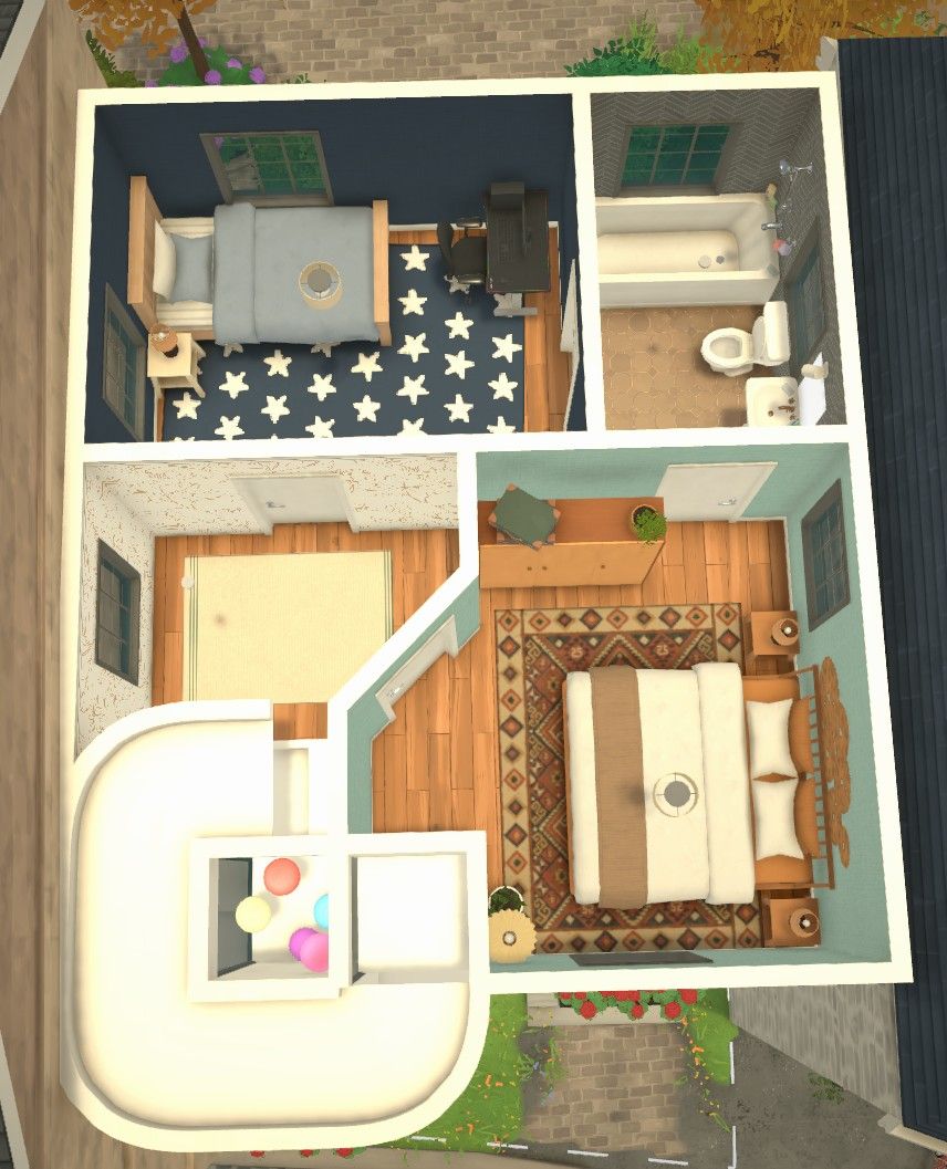 Simple multi-gen townhouse w functional spiral staircase  <29K image 5