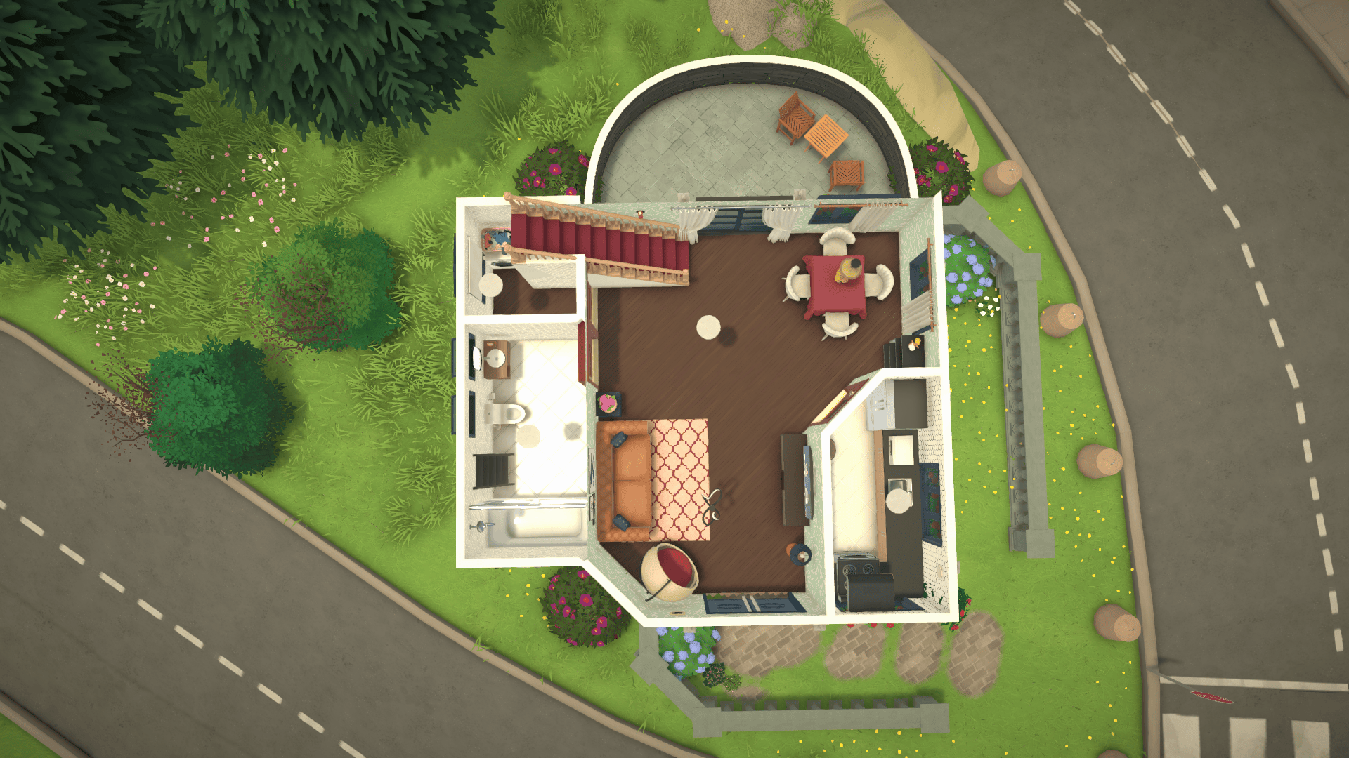 小型複式獨立屋 Modern Corner Villa with Curved Terrace image 8