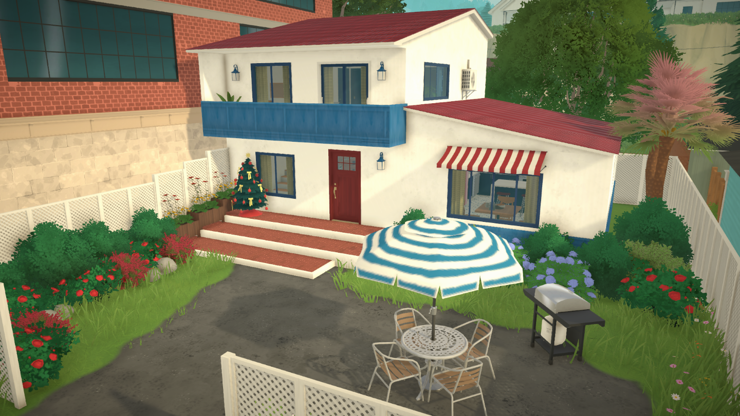 【05】Red and blue little house image 1