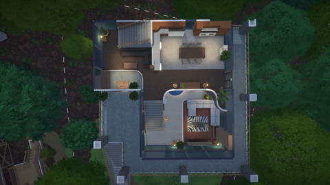 [Vanilla] Cozy Box Modern Contemporary / Modern Tropical Hillside House / Villa image 8