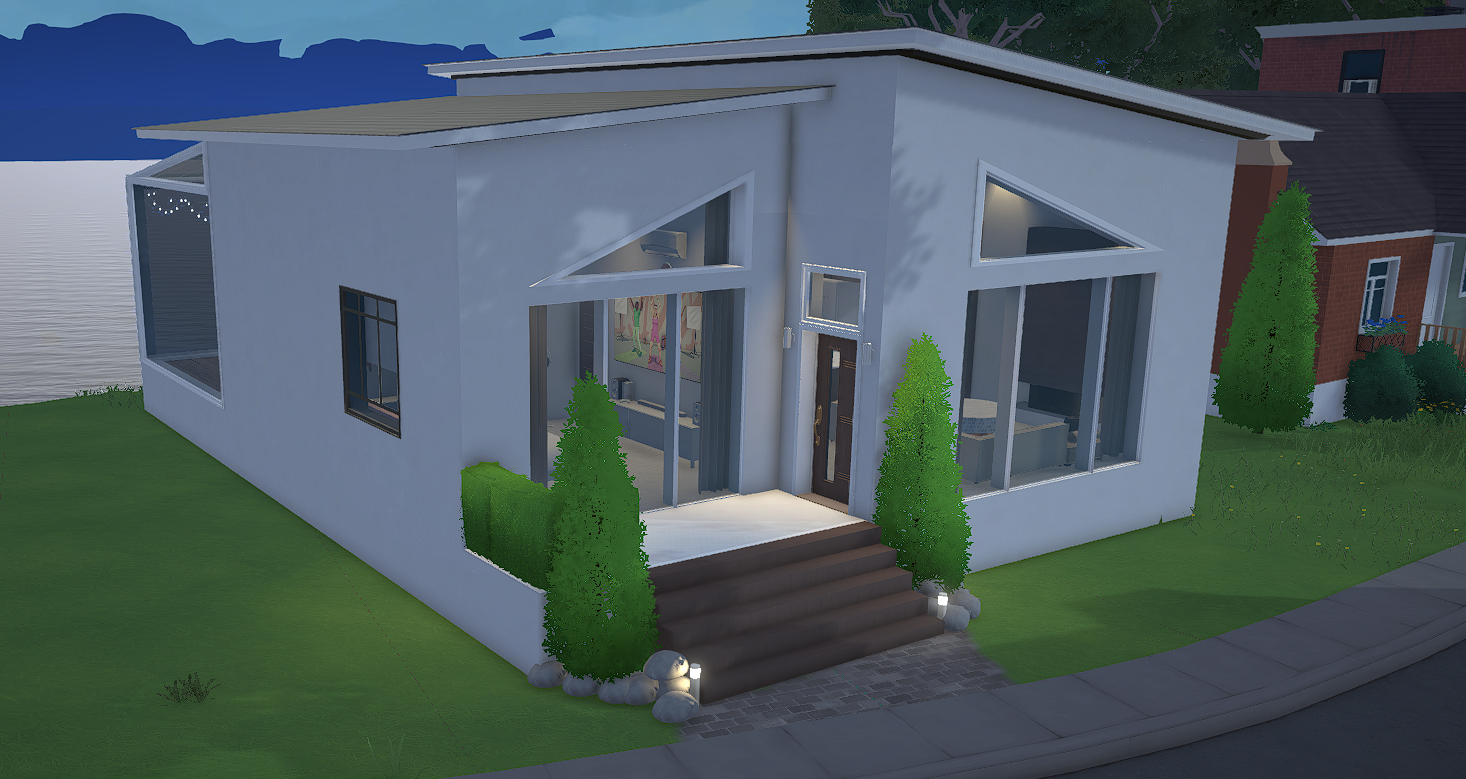 White Modern House image 1