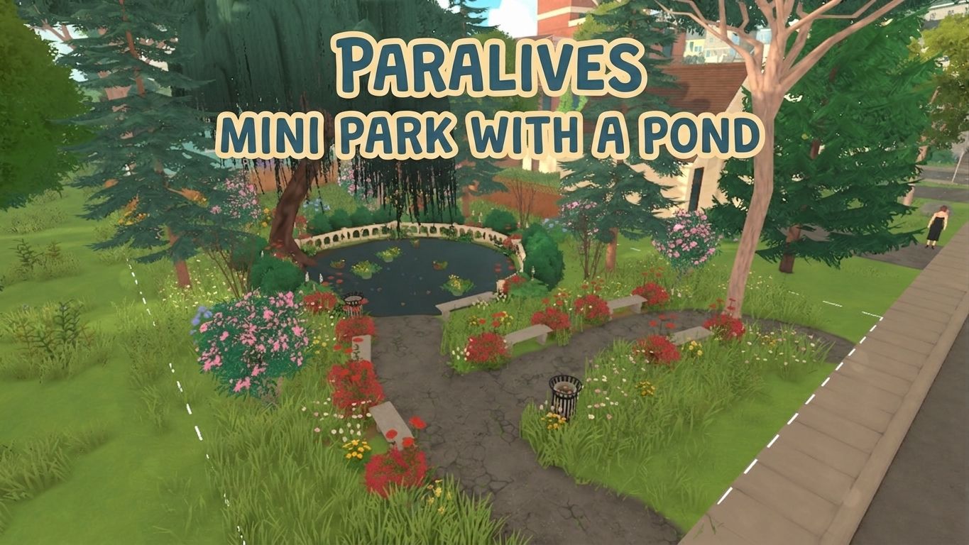 Paralives - Mini Park With A Pond image 1