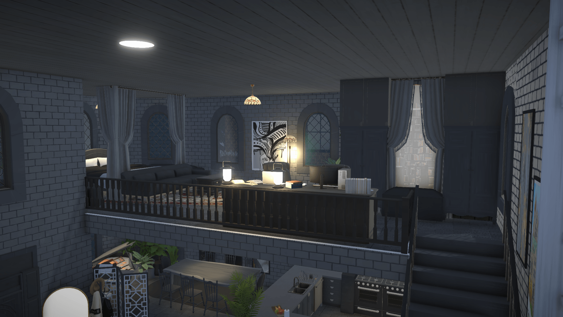 Gothic style loft house image 4